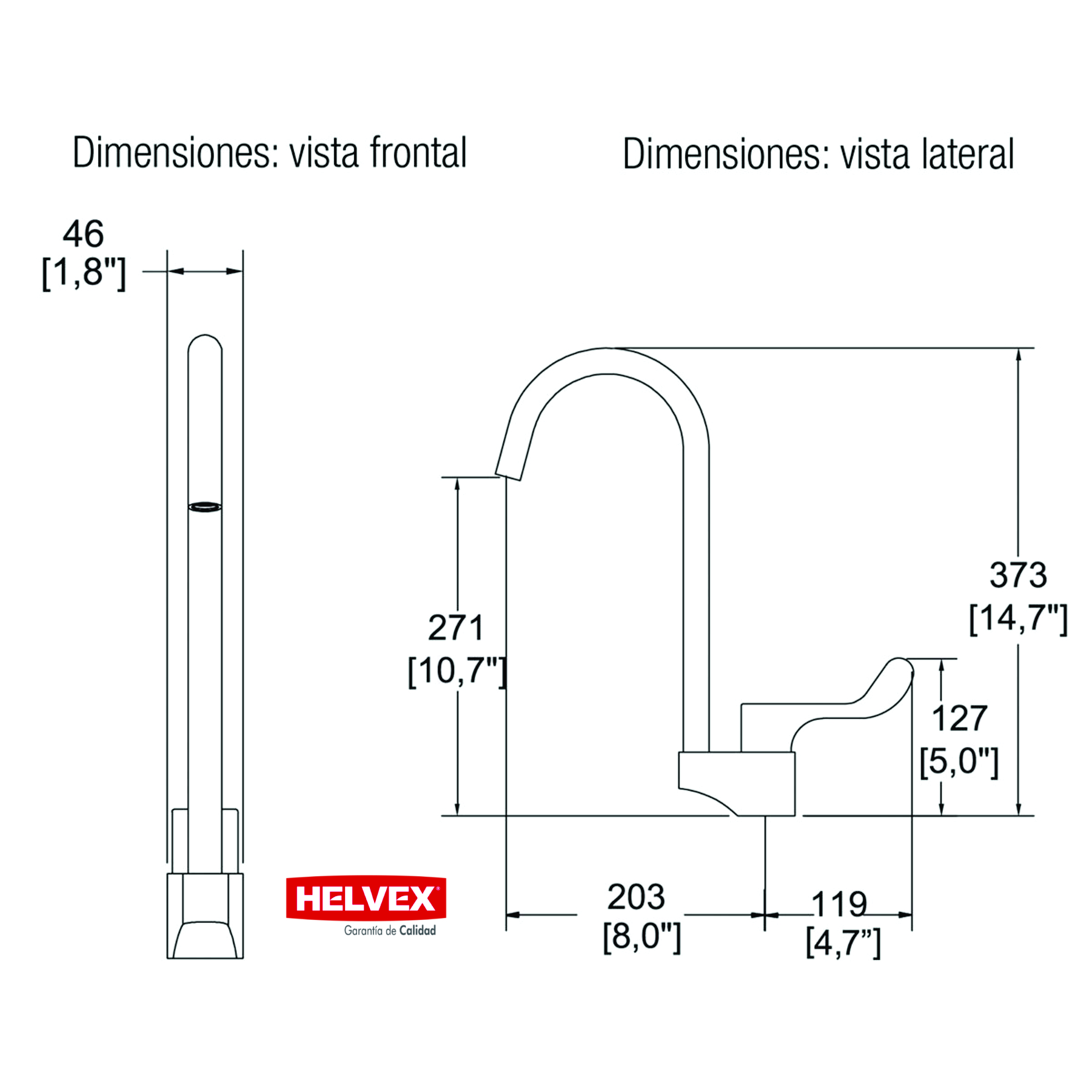 Llave de Hospital Ecológica Cuello de Ganso – HELVEX VCG-2 - Imagen 3
